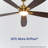 Kaminski 56" Indoor/Outdoor Ceiling Fan with Light and Remote, 6CCT Dimmable LED Light Kit - Champagne Bronze with Reversible Blackened Oak/Dark Cherry-150034612-150034614