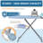 Metal Freestanding Adjustable Height Ironing Board,Multi-functional Iron Board with Ironing Mat