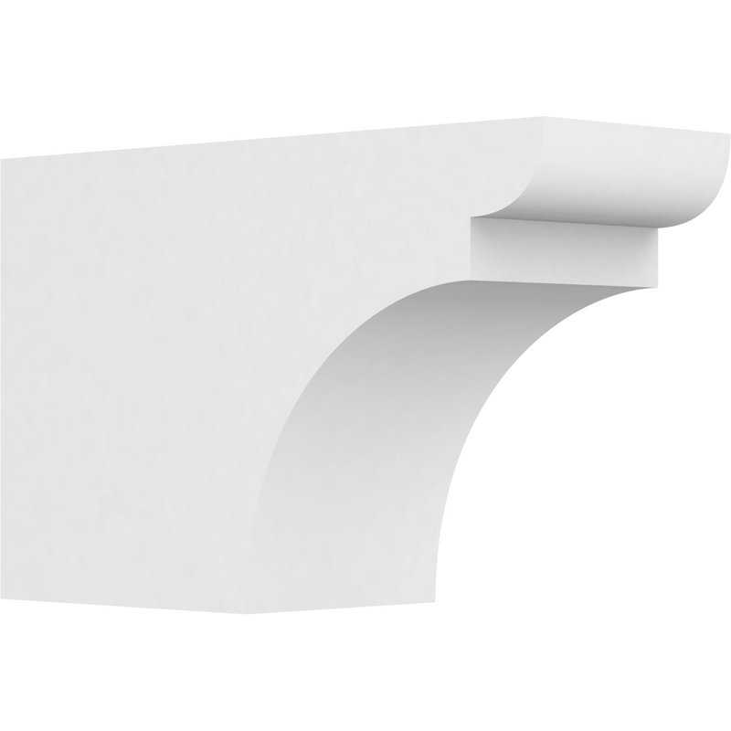 6"W x 10"H x 16"L Standard Yorktown Architectural Grade PVC Rafter Tail, 10"H x 6"W x 16"D
