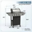 Barbecue au propane à 3 brûleurs avec brûleur latéral, barbecue au gaz en acier inoxydable pour barbecue en plein air, camping