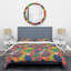 Ensemble de housse de couette de style mid-century rétro-1836424575