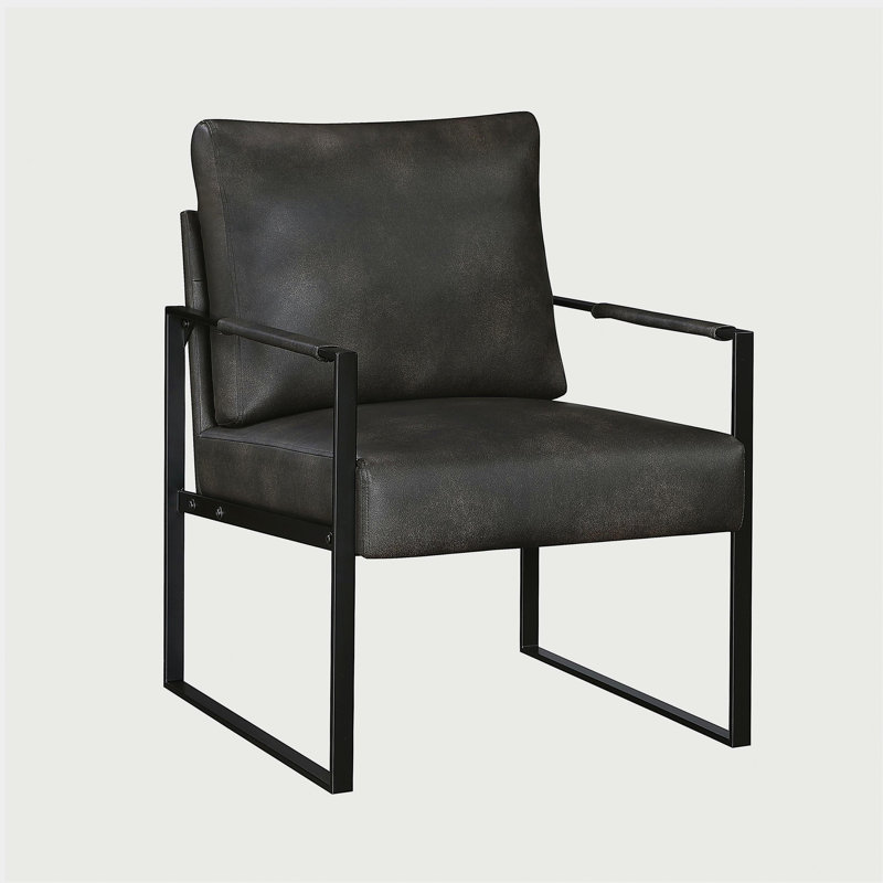 Siège rembourré Modern, Gris foncé