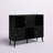 Storage Cube Organizer Sideboard Console Table with 3 Cubbies and 3 Cabinets-1745551502