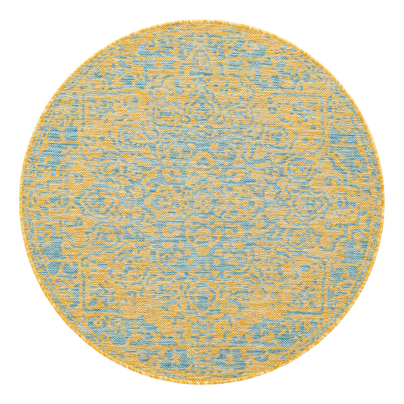 Tapis d'extérieur Jill Zarin, Rond 3 pi 1 po