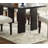 1Pc Dining Table Only Solid Wood Glass Insert Rectangle Table(Only Table)
