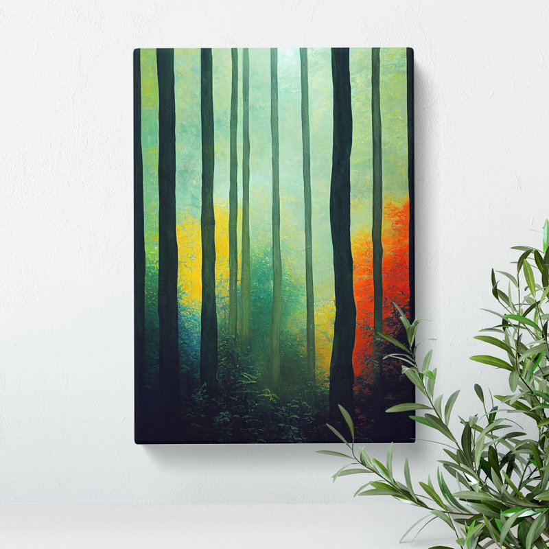 Breathtaking Forest - Wall Art, Wrapped Canvas, 50cm H x 35cm W x 3cm D, No Matte