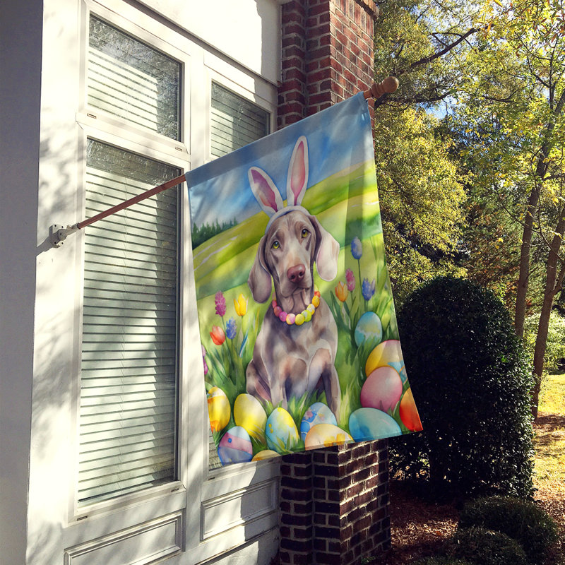 Easter Egg Hunt Double Sided 40'' H x 28'' W Polyester Easter House Flag