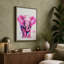 Pink Elephant Wonder Modern - Print-136725389-136725390