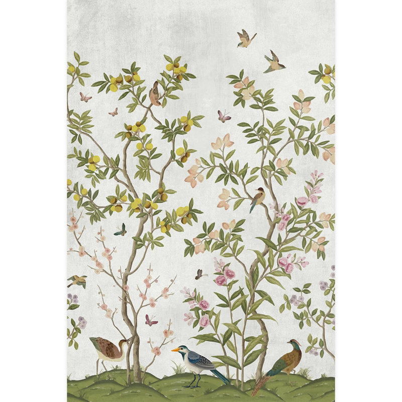 Bordure florale pelez et collez, L 72 po x l 48 po