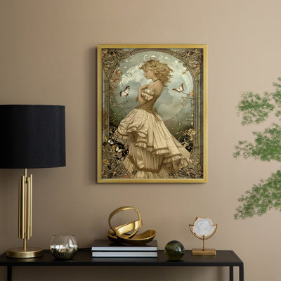 WOMEN Series CCCLIV  -Premium Framed Print -Ready to Hang - No Nails Required