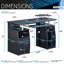 Bureau d'ordinateur complet avec rangement-1020413921