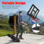 Panier de basketball pour tout-petits en métal à hauteur réglable avec panier (s) de basketball inclus
