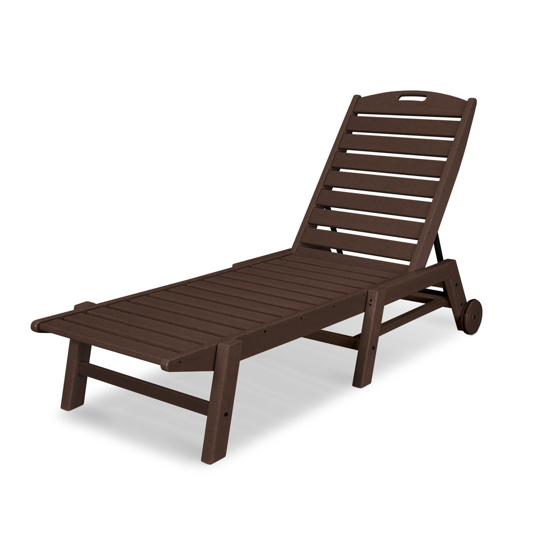 Lakeside POLYWOOD Nautical Chaise with Wheels POLYWOOD® 