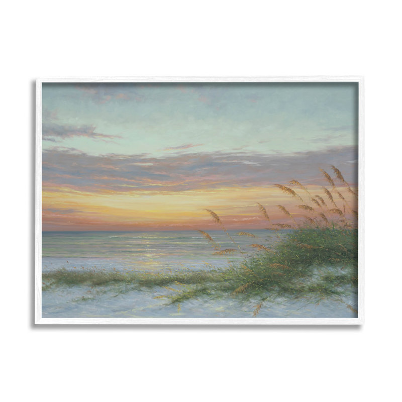 «Coastal Beach Summer Sunset», estampe numérique de Martin Figlinski, H 11 po x l 14 po x P 1,5 po