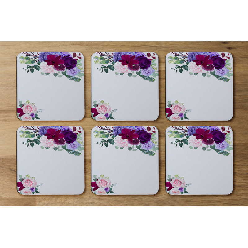 Square 6 Piece Coaster Set