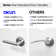 Stark Privacy Door Lever with Push Button and Round Rosette