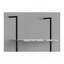 Bookshelf, Bookcase, Etagere, Ladder, 5 Tier, 72"h, Office, Bedroom, White Marble Look Laminate, Black Metal, Contemporary, Modern