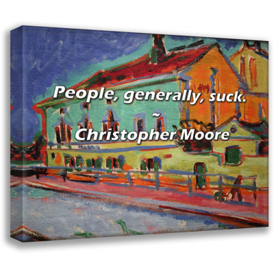 Christopher Moore Quote: People, generally, suck.