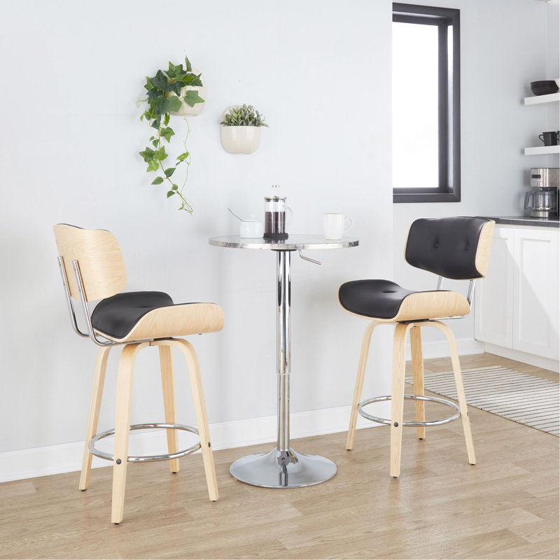Bistro Contemporary Adjustable Round Bar Table