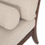 Chaise longue en tissu Sarom avec traversin-71521100