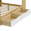 Wooden L-Shape Daybed With Seven Storage Cabinets And Two Storage Drawers, Multi-Functional Bed With Study Desk And Built-In Bookshelf