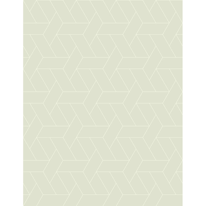 Staggered Lines 33' L x 20.5" W  Wallpaper Roll, Green