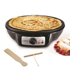 Lumme Crepe Maker - Nonstick 12-inch Breakfast Griddle Hot Plate Cooktop  with Adjustable Temperature Control and LED Indicator Light, Includes  Wooden Spatula and Batter Spreader. 