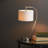 Polson 45cm Silver Arched Table Lamp