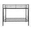 Lit double superposé double avec lit gigogne en métal, aucun sommier requis, assemblage facile