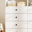 White Modular Walk in Closet Organizer System with a rod 7 shelves and 8 drawers
