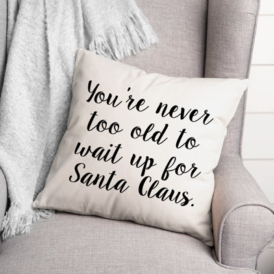 Black And White Typography Collection Throw Pillow