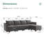 Canapé modulaire en L Sabira-86755854
