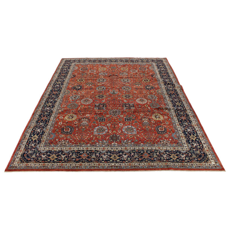 10x14 Red and Navy Anatolian Traditional Rug