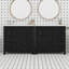Ensemble de meuble-lavabo 72 po avec meubles-lavabos doubles (séparés), lavabos doubles en céramique, portes à fermeture douce et tablette réglable, armoire de rangement