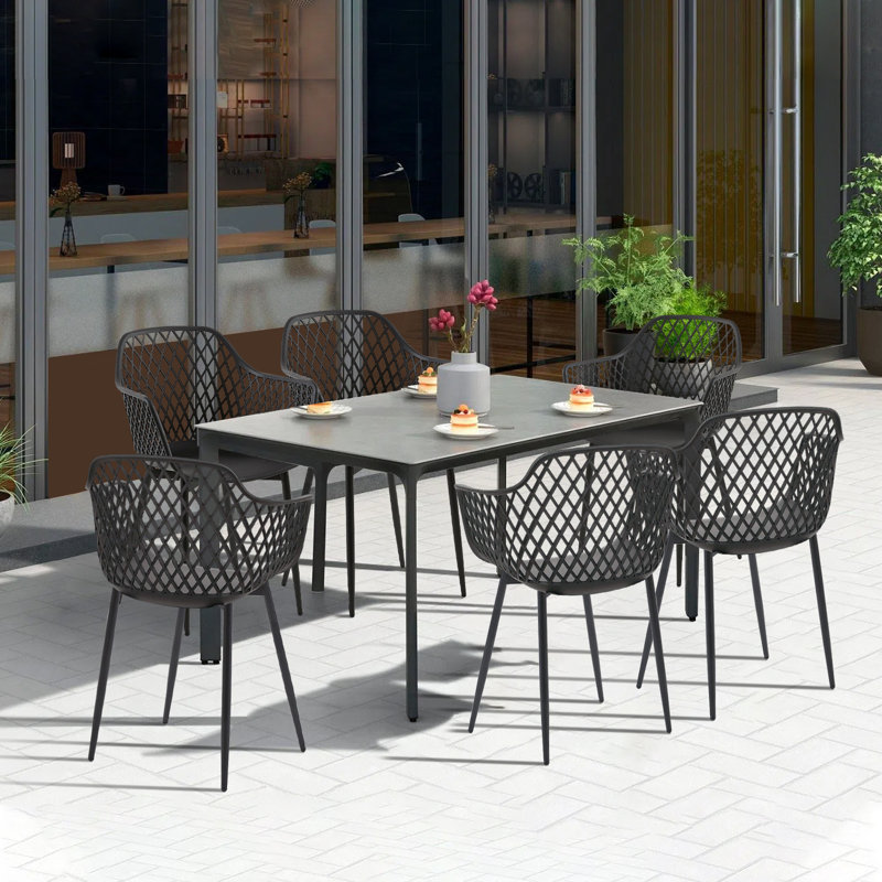 Amoure Dining Chair, Black