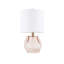 Lampe de table géométrique en verre