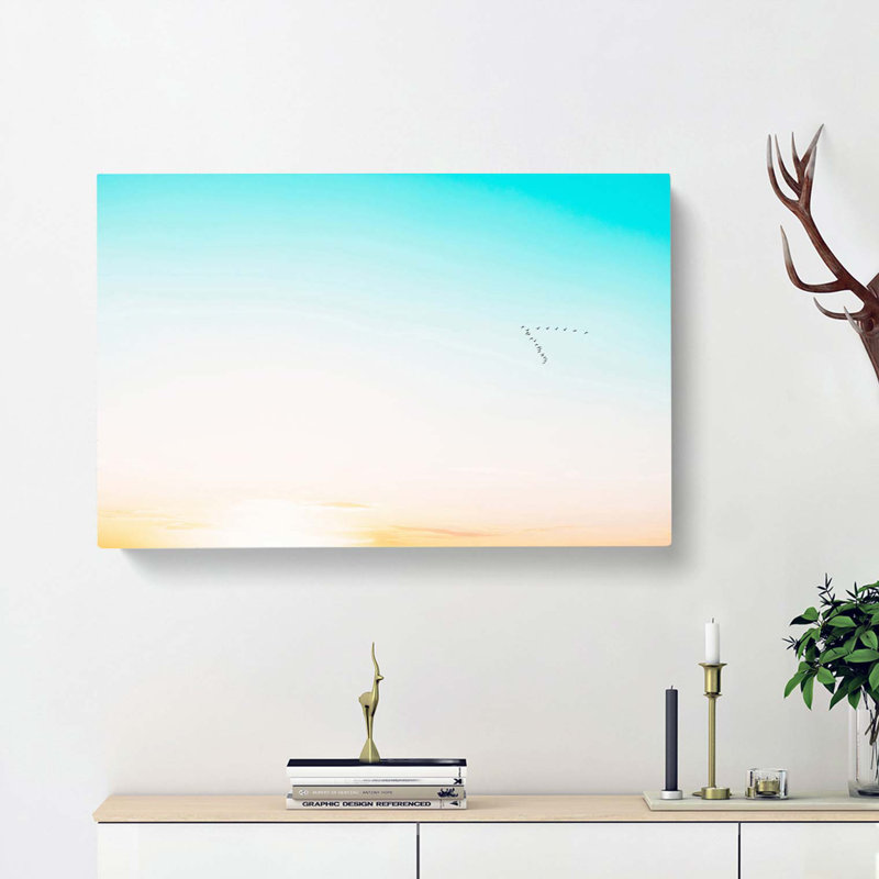 Flock Of Birds - Wrapped Canvas, 50cm H x 76cm W x 3cm D