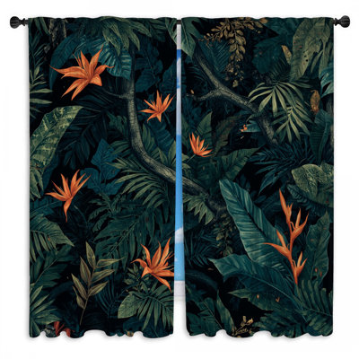 Rideaux obscurcissant et obscurcissant Tropical Jungle