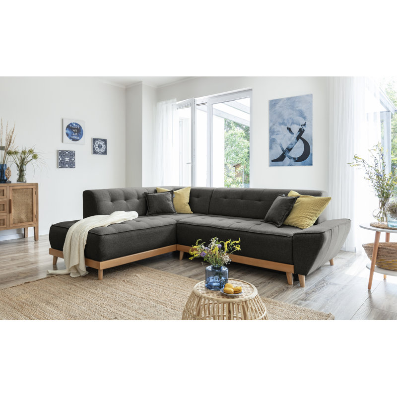 Dazzling Daisy Corner Sofa Bed, Left Hand Facing, Anthracite