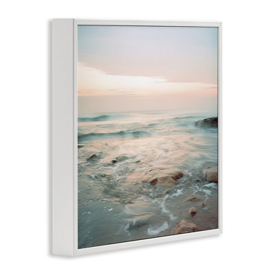 Seabreeze Melodies Beach Framed Giclee, design by Lazar Studio