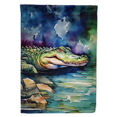 Drapeau de maison d'alligator