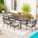 Argyri Rectangle 6 - Person Dining Set with Cushions