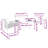  Balcony Furniture Set Black