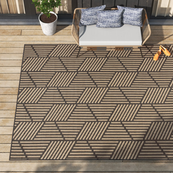 Black Outdoor Rugs You'll Love | Wayfair