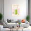 «Refreshing Matcha Latte Abstract Contemporary Summer Landscape», art mural-129093385