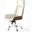 Fauteuil de direction luxueux en cuir polyuréthane - Fauteuil de bureau pivotant en bois réglable à haut dossier pour la maison ou la salle de conférence-191432191
