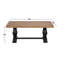 Table basse à piédestal en bois massif Sarcoline-749218064