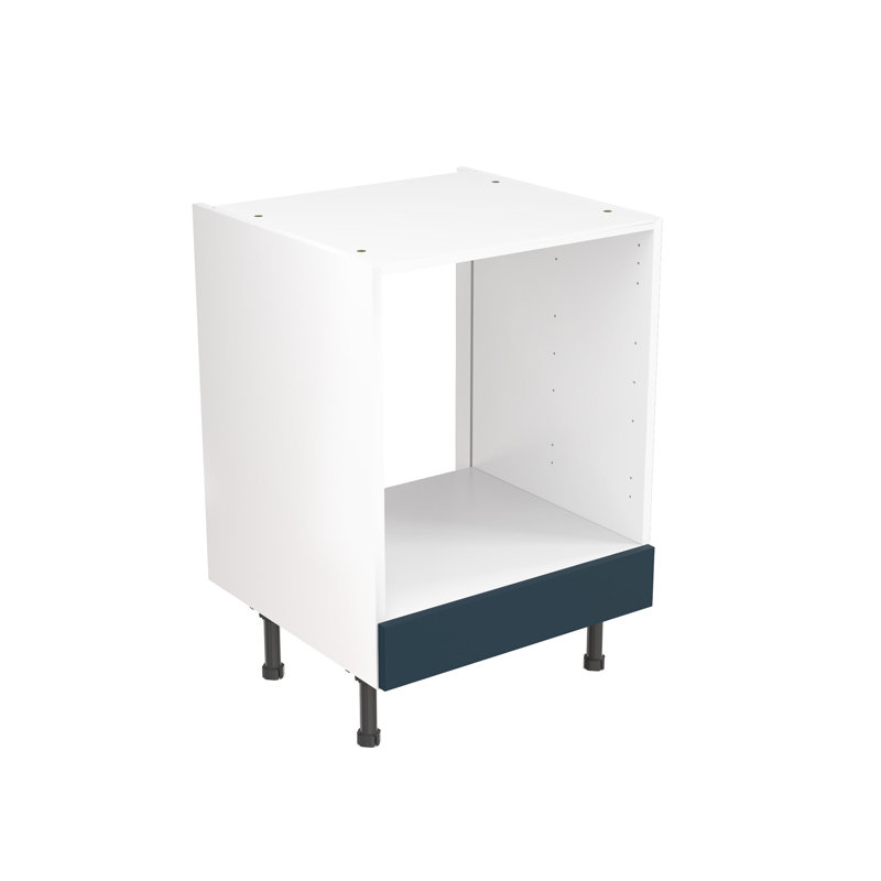 Kitchen Kit Flatpack Slab Matt Base Unit Oven, Indigo Blue