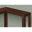Console d'angle étroite pour entrée, stratifié brun, style contemporain, console d'appoint pour couloir ou coin, design moderne et élégant