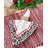 Eluthera Red Floral/Polka Dot Square Napkin